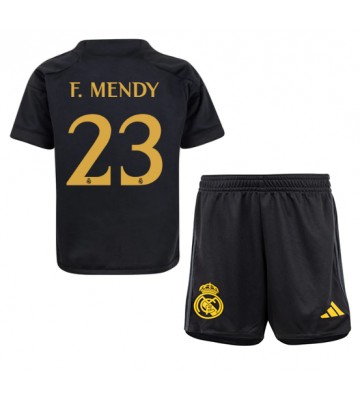 Real Madrid Ferland Mendy #23 Tredje Kläder Barn 2023-24 Kortärmad (+ Korta byxor)